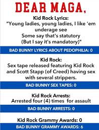 I like 'em underage, see some say that's statutory (but I say that's  mandatory),” Kid Rock sings on the 2001 song, which was also for a  children's movie.