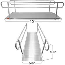 Discount ramps offers a variety of options, including portable and modular handicap access ramps at discount ramps. 10 Aluminum Wheelchair Entry Ramp Handrails Easy Installation Handicap Ramps Titan Ramps Free Shipping