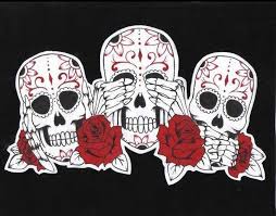 See No Evil Hear No Evil Speak No Evil Skull Tattoo Sugar Skulls Other Skull Art Skull Art Candy Skull Tattoo Sugar Skull Tattoos