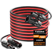 Amazon.com: Vansdon 2x30 Feet Solar Panel Extension Cable ...