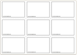 Avery provides some templates, which makes buying the right card stock to print a range of postcards on a single sheet very easy. Free Printable Flash Cards Template