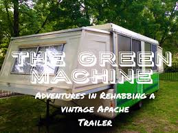 $45,000 (richmond) pic hide this posting restore restore this posting. Trailer Talk Makeover Series Meet The Green Machine Our Vintage Pop Up Camper Trailer Littlehousesbigdogs