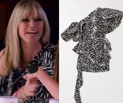 America S Got Talent Season 15 Heidi Klum S Black White Tiger Print Dress Shop Your Tv