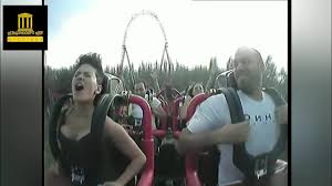 Orgasm on slingshot ride