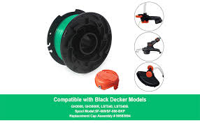 Black And Decker Automatic Feed Spool Df 080 Bkp Amazon Com Eyoloty Trimmer Replacement Spools Compatible With Black Decker Sf 080 Gh3000 Lst540 Weed Eater 20ft 0 080 Inch Edger Refills Single Line Cord Parts 90583594 Cover Cap 4 Spools 1 Cap Garden Outdoor