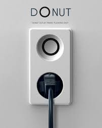 Smart Outlet Has A Ring Shaped Hole So You Can Plug In In Any Direction Plug Socket Industrial Design Design