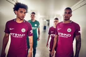Find manchester city jersey in canada | visit kijiji classifieds to buy, sell, or trade almost anything! Manchester City Away Kit Citizens Show Off Maroon Second Strip Made From Plastic Bottles In Nod To 1956 Fa Cup Champs