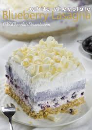 White Chocolate Blueberry Lasagna Chocolate Dessert Recipes Summer Desserts Summer Dessert Recipes
