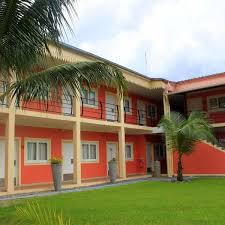 Hotel Chez Jimmy Featuring A Garden And Bar As Well As A Restaurant Hotel Chez Jimmy Is Set In Port Gentil Hotel Libreville Hotel Hotel House Styles Lodges