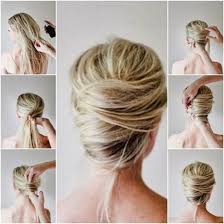 Sideways french twist, a version of the chic updo for more details see this post Wonderful Diy Messy French Twist Hairstyle