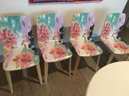 Anthropologie Adelia Tasmin Dining Chairs Set Of 4 Floral Euc Furniture Ebay Dining Chairs Dining Chair Set Chair Set