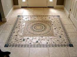 A modern entry way can immediately capture the eye and complement the décor of a home. Mosaic Art Can Be Integrated Everywhere And It Should Be Mosaics Lab Contemporary Mosaic Art Custom Mosaic Artwork Mosaic Tiles Mosaic Flooring Mosaic Floor Tile Entryway Flooring