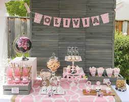 Posh Pink Safari Baby Shower Lots Of Sparkle Baby Shower Giraffe Baby Shower Table Decorations Pink Baby Shower