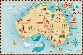 I Draw Maps Illustrated Map Australia Map Drawn Map