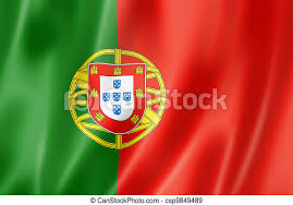 Bandeira portuguesa em uma cidade grande. Bandeira Portuguesa Bandeira Portugal Render Tres Textura Dimensional Cetim Canstock