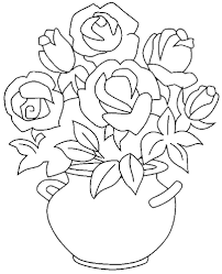 Learning about colors affecting moods may be useful, and balancing of petal size helps convey your message effectively. Online Coloring Pages With Coloring Vase With Roses Coloring