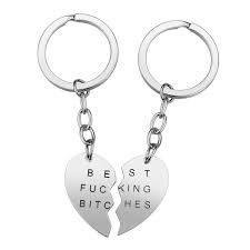 Jewelry is another good gift idea your female best friend will most likely appreciate. Amazon Com Friend Keychain Gifts 2pcs Matching Heart Keyring Set Friendship Gifts For 2 Christmas Birthday Gifts For Women Friends Sisters Teen Girls Office Products