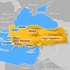 Agrandir la carte de turquie. Offices De Tourisme De La Turquie Turkey Tourist Offices
