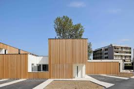 Group School Beauvert Lyon France Architecture Atelier Timber Cladding