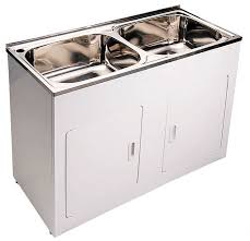 laundry sink with cabinet, washing basin