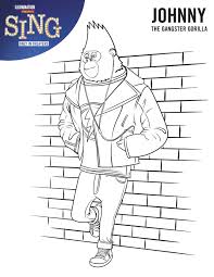 Sort free coloring pages by theme, show, or song. Sing Coloring Pages Sing Movie Printables And Activity Sheets