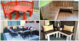 What view would you like to gaze upon from your bench? 10 Diy Corner Bench Ideas For Indoor Outdoor Diy Crafts