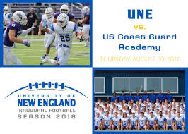 Through the 2016 season, the bears played football in the new england football conference, but after that season moved their football program into the newmac, which started sponsoring the sport in 2017. Une Connect Une Football Vs Us Coast Guard Alumni Reception