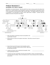 Savesave pedigree worksheet answer key for later. Pedigree Worksheet 3 Hemophilia The Royal Disease Fill Online Printable Fillable Blank Pdffiller