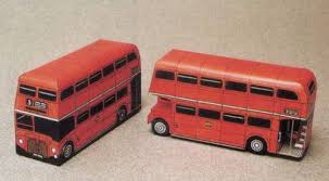 Simple London Double Decker Bus Free Vehicle Paper Model Download Http Www Papercraftsquare Com Simple London Double Dec Paper Models Double Decker Bus Bus