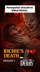 IT Ep7: Richie's Death EPIC? , Did Richie die for nothing? The Marge love  story felt forced. Pennywise should've been the reason. Missed horror  opportunity. . #movie #horror #short #itwelcometoderry ...