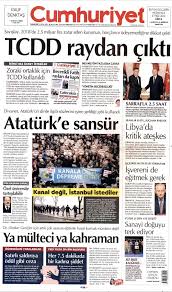 cumhuriyet gazetesi 1 sayfa 13 ocak 2020 13 ocak gazete ocak