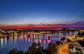 Based on novi sad's cost of living, here's selected remote jobs that would cover your costs Wallpaper The Sky Night Bridge River Serbia Bridges Rivers Novi Sad Images For Desktop Section Gorod Download