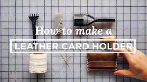 Sew a straight stitch on the other side as well measuring 1 1/2 inches from the bottom. How To Make A Simple Leather Card Holder Wallet Youtube