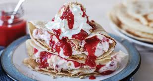 Amazingly good with fruit, or by itself! Strawberry Shortcake Pancake Easy Food