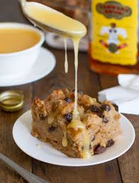 Bread Pudding With Hot Butter Rum Sauce Pinch Of Yum Recipe Pudding Recipes Desserts Food