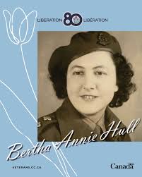 Bertha Annie Hull served as a nurse during the #SecondWorldWar. She treated  soldiers who were wounded in the D-Day landings in Normandy, France, as  well as in Belgium, as the Allied troops