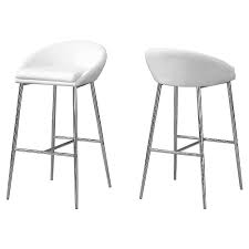 Roadhouse black leather bar stools cb2 canada. Monarch Specialties Barstool White Chrome Base Bar Height Set Of 2 The Home Depot Canada