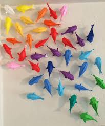 Diy Decorating Paper Crafts In Kids Rooms Rainbow Origami Origami Crafts Origami Design