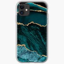 Teal Gold Black Marble Agate Print Pattern Abstract Art Marble Texture Iphone 11 Soft By Luckyprint In 2021 Teal Phone Case Marble Iphone Case Cool Iphone Cases