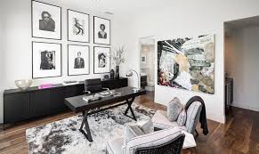 Bring in flair with silver or stainless steel highlights. 30 Black And White Home Offices That Leave You Spellbound