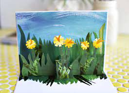 Open the card and lay down to open the pop up in a v shape. How To Make A Simple Pop Up Card A Beautiful Mess