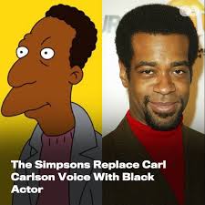 Alex Desert replaces Hank Azaria as Carl Carson in the Season 32 Premiere  of the Simpsons, which airs this month. Whilst it is unclear whether Desert  will be the permanent replacement, The