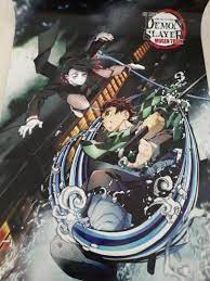 Mugen train, also known as demon slayer: Trade Kimetsu No Yaiba Demon Slayer Mugen Train Poster Books Stationery Comics Manga On Carousell