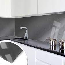 Kuchenruckwand Acrylglas Perleffekt Grau Fliesenspiegel Verkleiden Spritzschutz Wandverkleidung Fur Kuche Ruckwand Glas Kuchenruckwand Kuche Spritzschutz