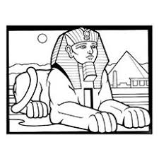 Sphinx Mythological Creature Coloring Sheet Ancient Egypt Crafts Egypt Crafts Egyptian Drawings
