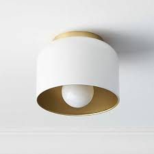 The modern flush mount light fits close to the ceiling, leaving no gaps or openings between the ceiling and the fixture. Modern Flush Mount Lighting Cb2