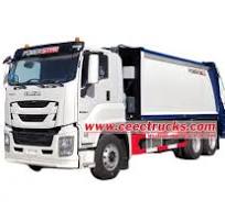 Buy Isuzu giga 6UZ1 engine rear loader recycling truck ...