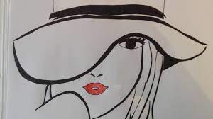Il leone e la leonessa disegnati in bianco e nero. Disegno Donna In Bianco E Nero Youtube