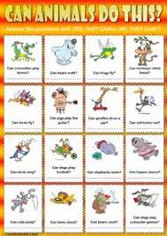 Can Animals Do This Can Or Can T Language English Grade Level Grade 4 School Subject English English Lessons For Kids English Activities Animal Worksheets