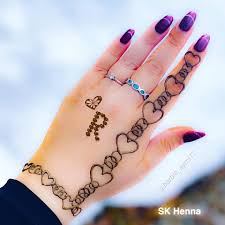 लड़की की शादी (latest bridal portrait mehndi design) हो,या. Henna Design With Name Letter Fashion Everyday Facebook